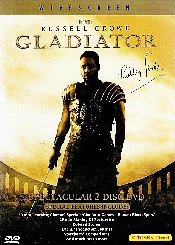 Gladiator Spectacular 2 Disc DVD, englantilainen kansi